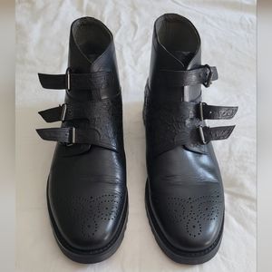 Robert Graham men's ankle boots 10.5 black leather